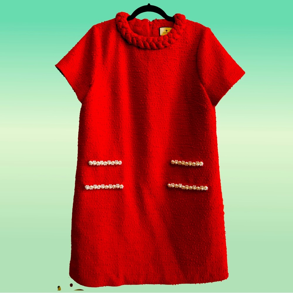 Tuckernuck Red Tweed Jackie Dress - XL